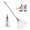 Garden Rake for Grass and Leaves, Adjustable, 150 Cm