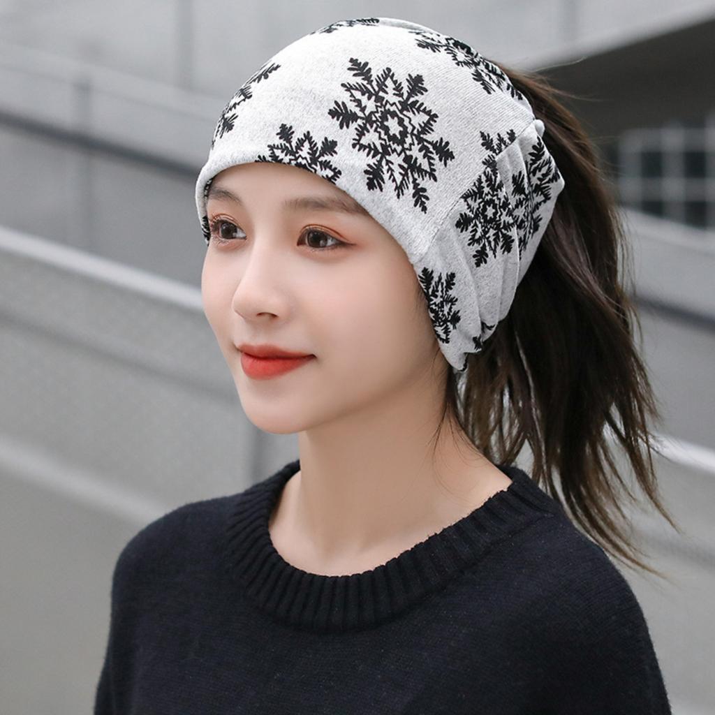 Women's Warm Dual-use Pullover Sports Hat Casual Ear Cap