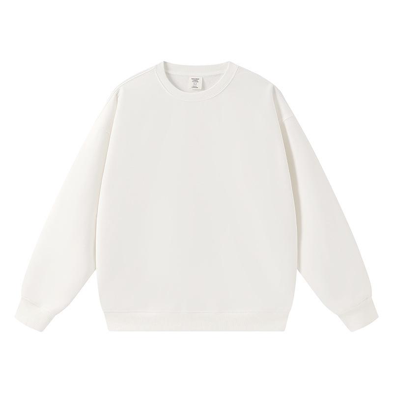 Unisex Trendiges Lockeres Oversize Sweatshirt mit Rundhalsausschnitt und Überschnittenen Schultern, Langärmlig