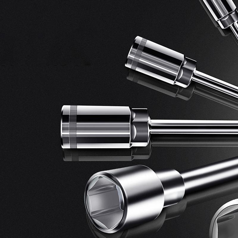 1Pc L Type Pipe Perforation Elbow Mini Wrench Universal Double Head Hex Socket Metric Wrench Kit 6 Point 6-15Mm