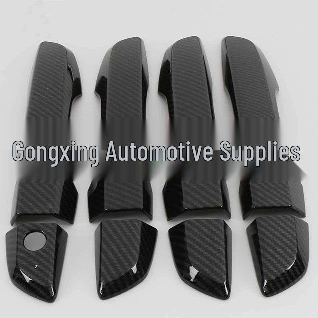 Gloss Black Carbon Fiber Handle Cover for 2016-2019 Civic