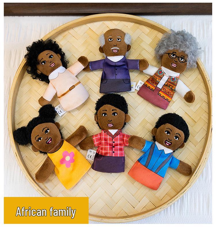 Family Finger Puppet Set for Parent-Child Play - Early Education & Kindergarten Teaching Aids