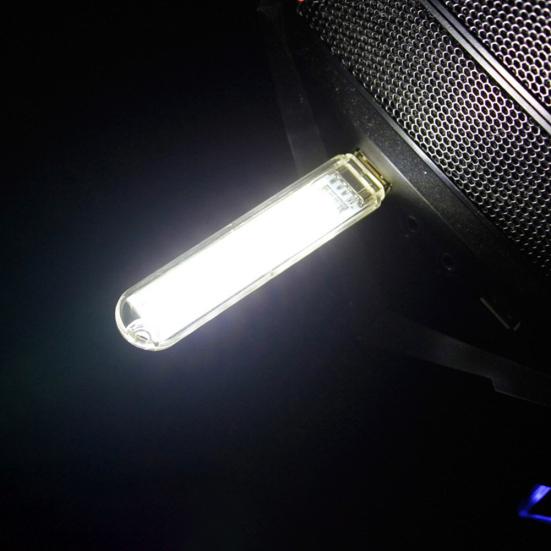 Mini Potable USB 5V 3 DC Cabinet 8LEDs Closet Night Light Table Reading Lamp