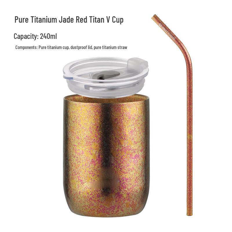 MINGHUI Double-Layer Pure Titanium Outdoor Mug