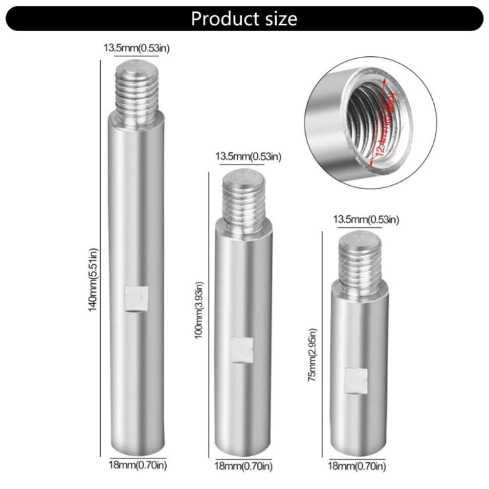 Metall Schleif-Polierpad 16 Innengewinde auf Außengewinde 14 Poliermaschinenzubehör Poliermaschinen-Verlängerungs-Verbindungsstange ABS