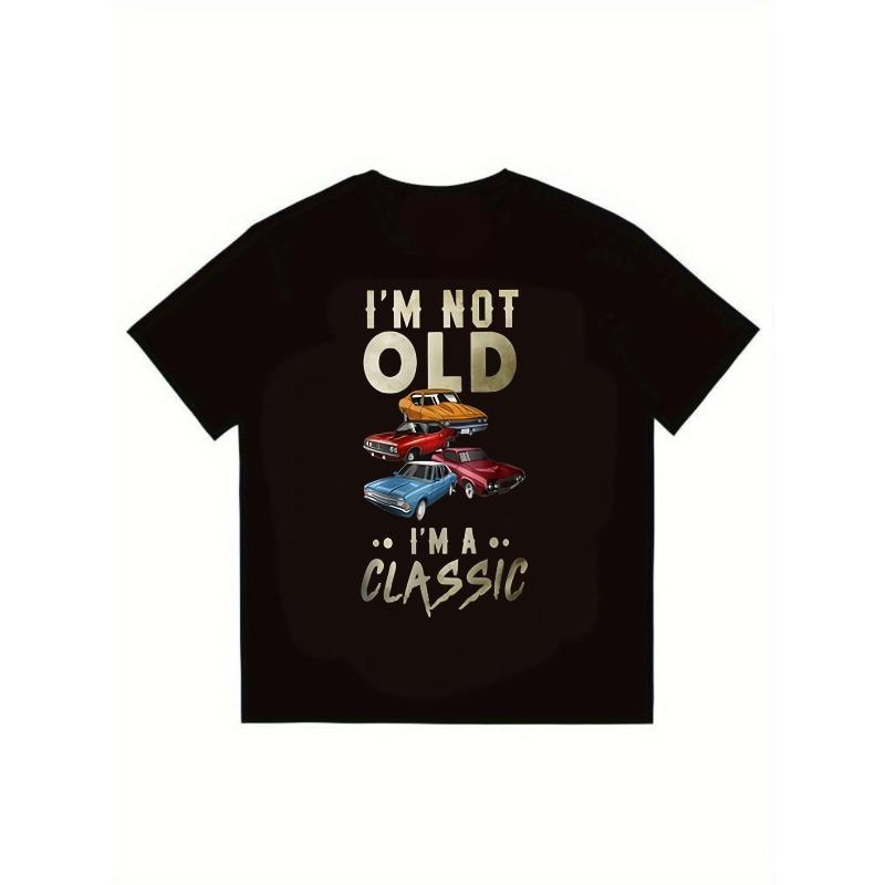 

Classic Cars T Shirt Black I M Not Old I M A Classic Vintage Car Graphic Design For Men Casual Streetwear Fashion Statement Outfit XXXXL чорний