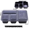 Wutuo Thickened Disposable 5-Compartment Takeaway Containers