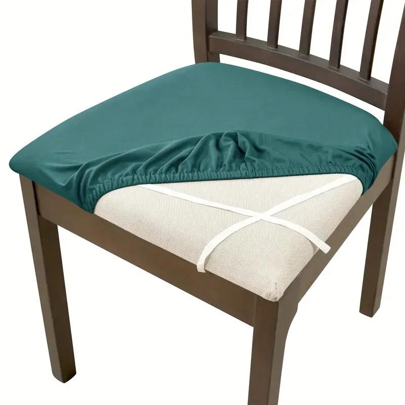 

2 шт. Летние чехлы для стульев для столовой из спандекса, съемные, моющиеся, эластичные, обитые чехлы для подушек для стульев для столовой 1PC