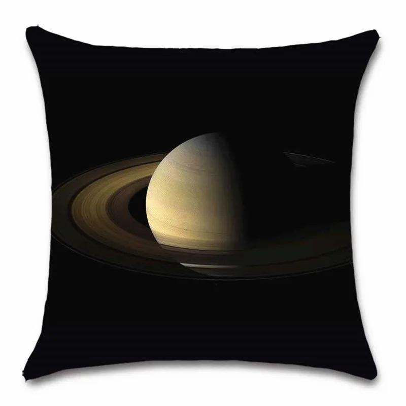 Sun and Planet Pattern Decorative Pillowcase Living Room Office Decoration Home Pillowcase