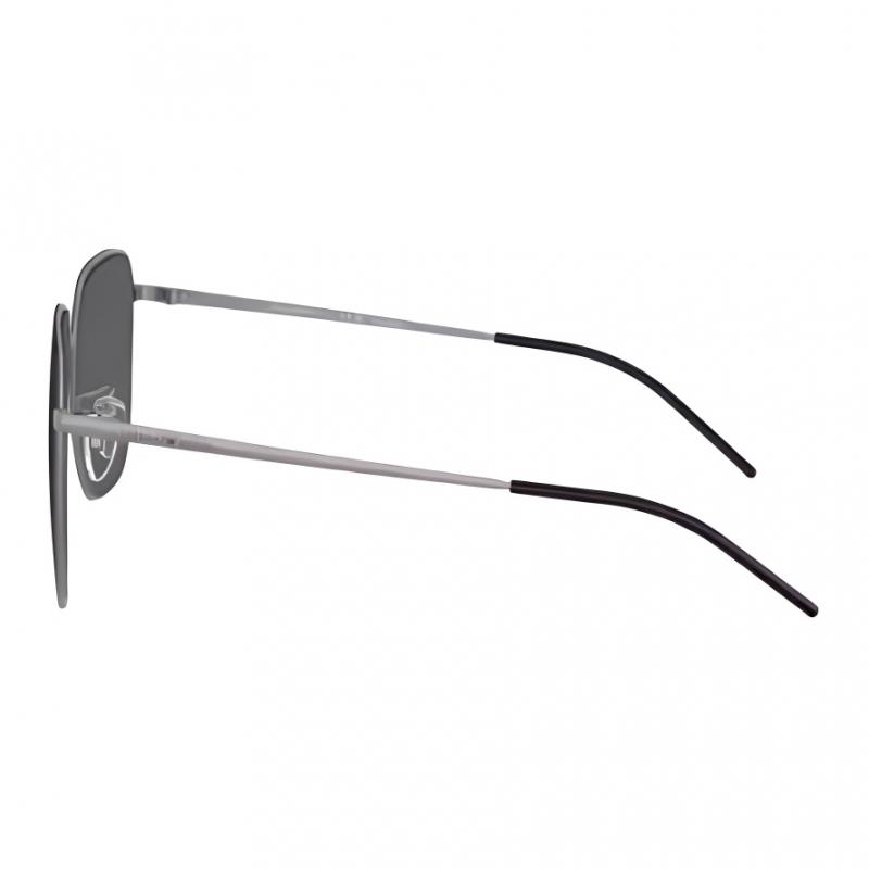EMPORIO ARMANI Full Frame Design Irregular Sunglasses Unisex Couple Silver