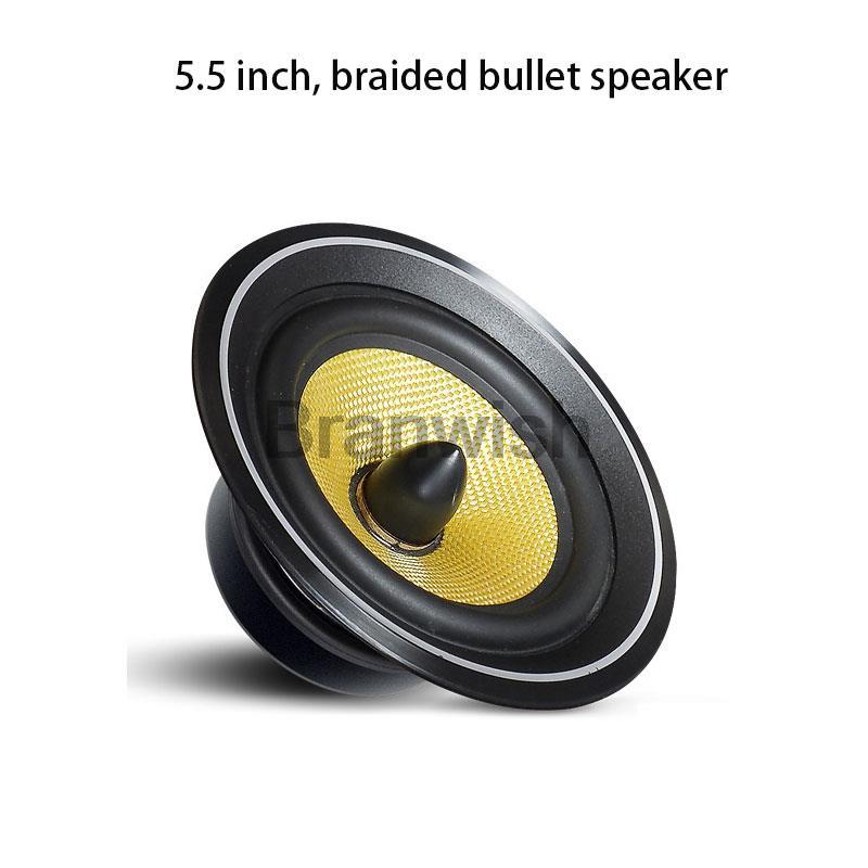 5.5 Inch Fever Passive Bookshelf HiFi Speaker Two-Way 100W Professional Audio Monitor Speakers Sound Box High Power Speaker