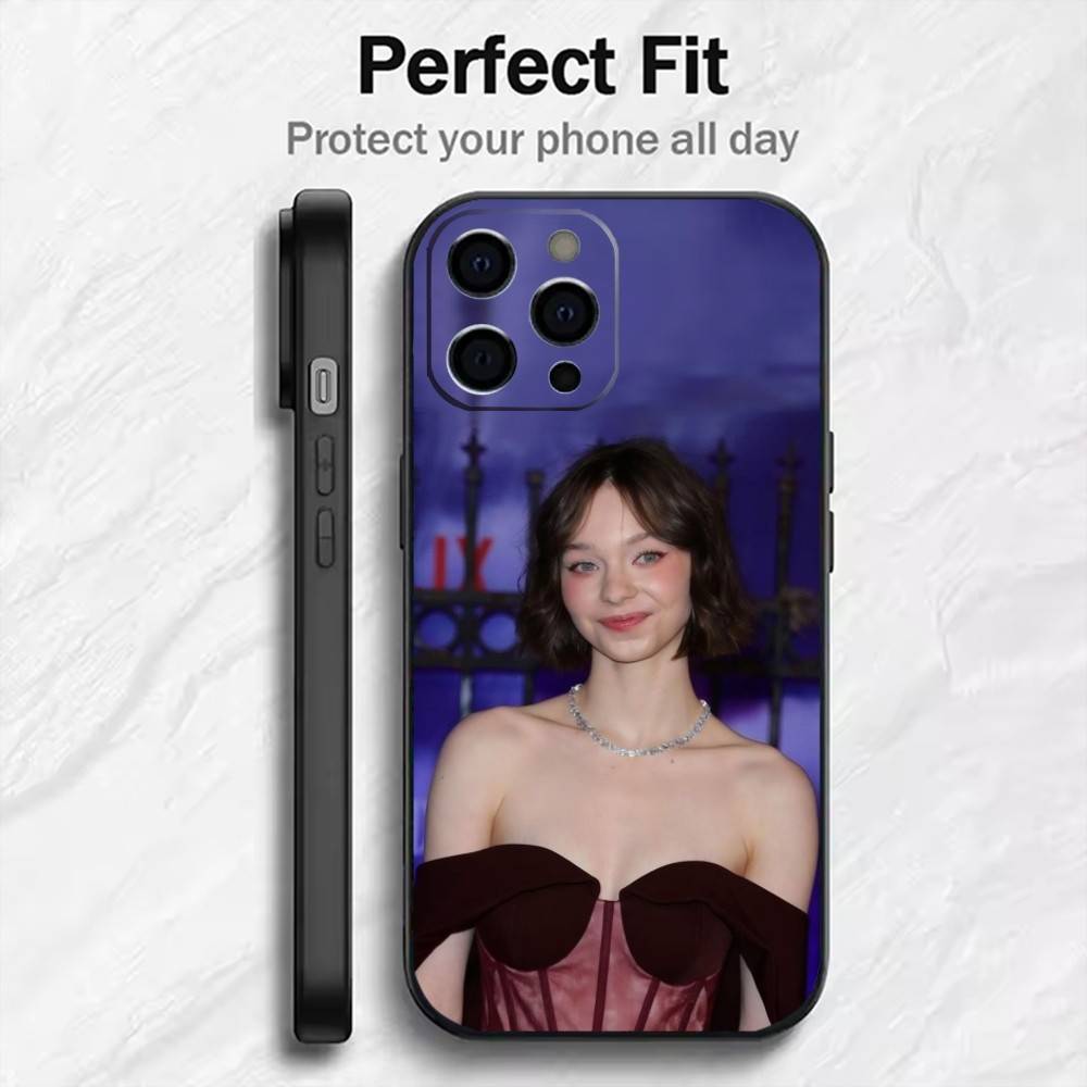 Pippa E-Emma M-Myers-S Phone Case For iPhone17,16,15,14,13,12 Plus,Max Soft Silicone Black Cover