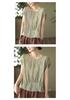 Women's Stylish Summer 2026 Solid Color Tencel Shirt - Loose Fit, Round Neck, Short Sleeves