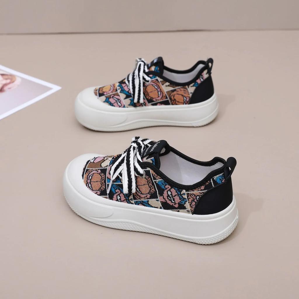 New In Round Toe Lace Up Women's Shoes Offers Stylish High Quality 2025 Vulcanized Shoe Y2k Fashion 39 Casual Ladies Footwear