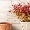 20/1PC Christmas Glitter Berry Stem Red Gold Artificial Berries Branches Fake Flower DIY Wreath Xmas Tree Crafts Party Decor