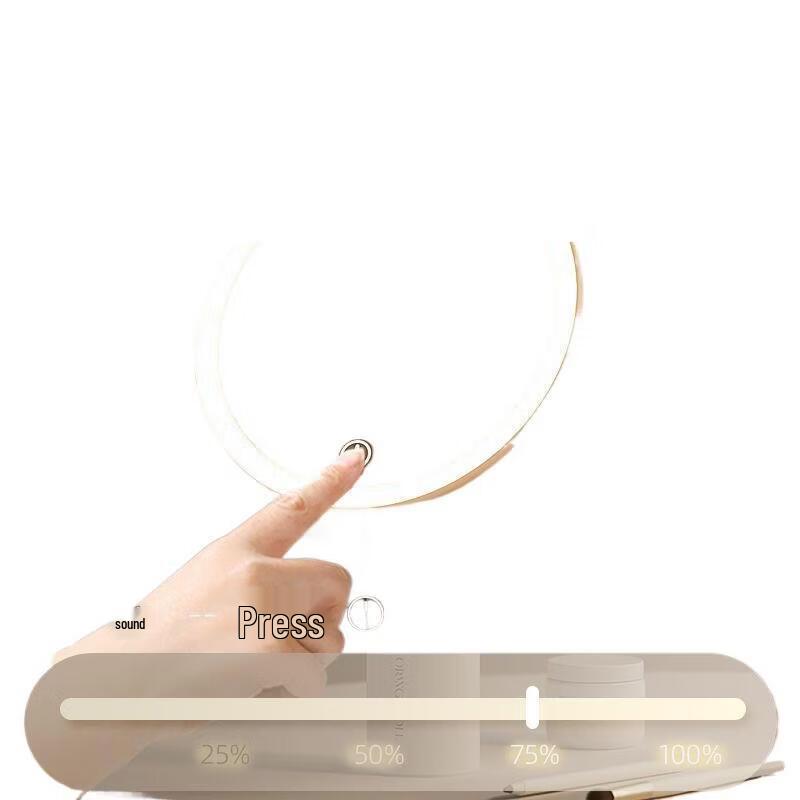 Handon LED Lighted Desktop Foldable Makeup Mirror