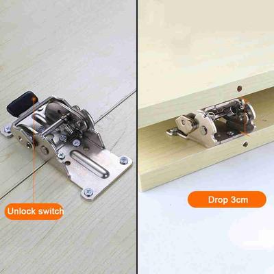 Furniture Brackets 0/90/180 Degree Table Leg Fittings Fold Feet Hinges Support Frame Self-Locking Folding Hinge