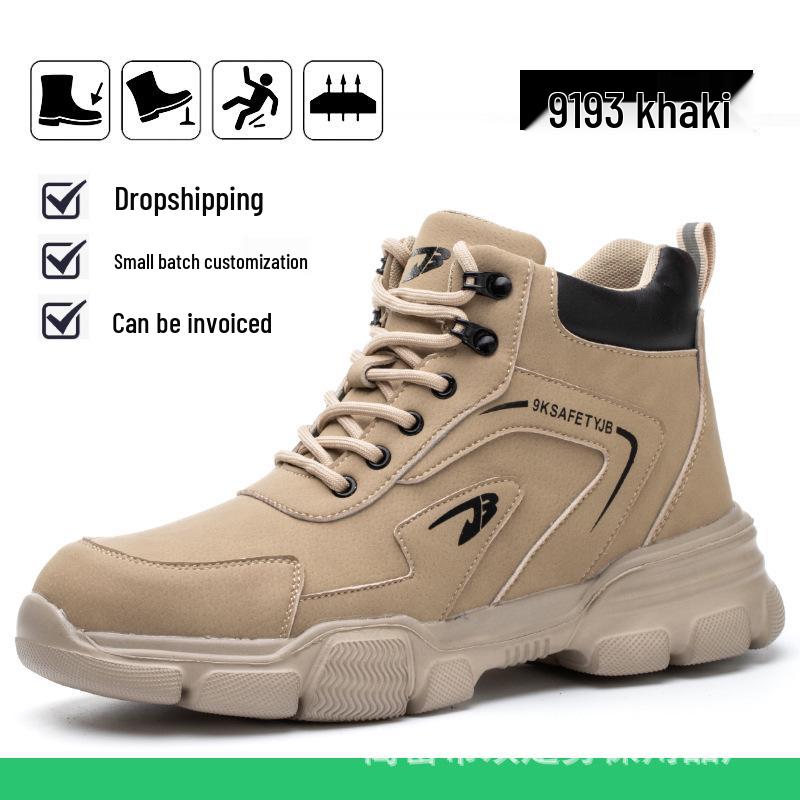 Męskie buty robocze ochronne Four Seasons: Odporny na zgniecenia, Odporny na przebicia, Wodoodporny, Lekki, Antypoślizgowy.