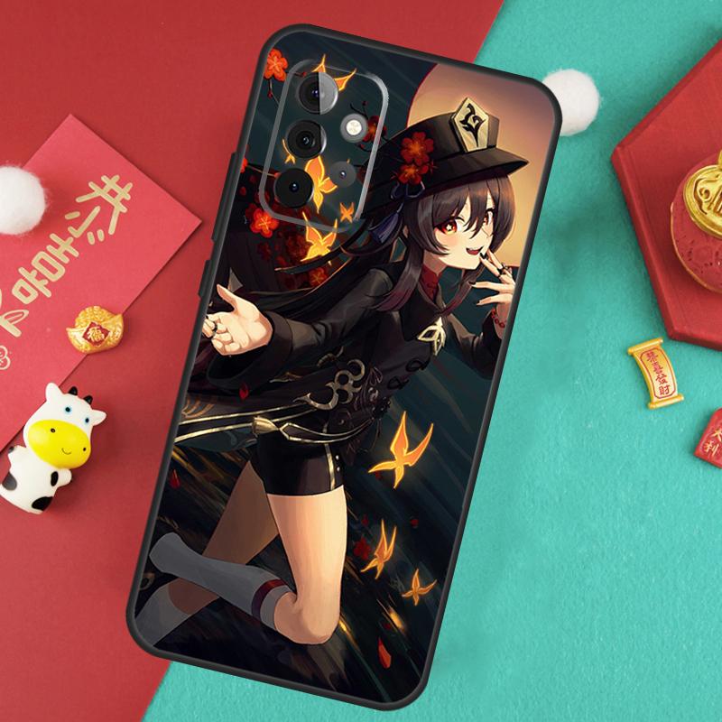 Genshin Impact Hutao Case For Samsung Galaxy A34 A54 A14 A15 A25 A35 A55 A53 A33 A13 A52 A32 A12 A51 A71 Cover