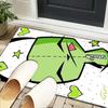 Alien Invasion Pattern Office Rug Chair Mat, Game Carpet, Suitable for Front Door, Bedroom, Living Room, Desk, Holiday Gift