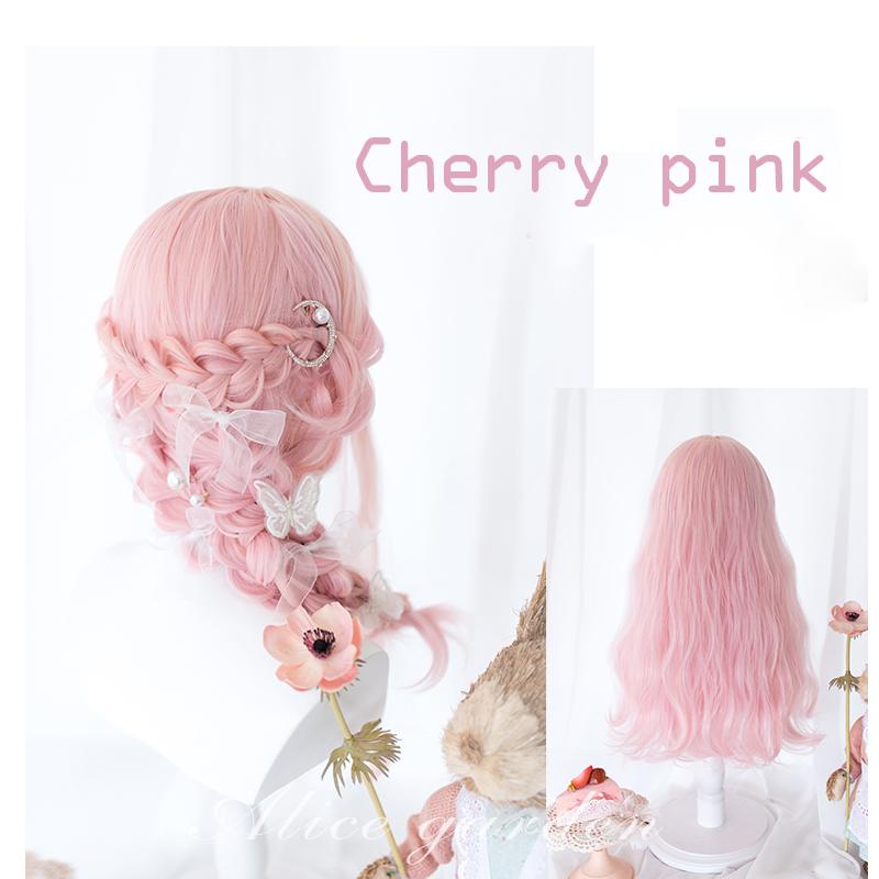 Парик Лолиты Леди Двухцветные Длинные Вьющиеся Волосы Парик Для Косплея с Челкой Хэллоуин — фото 4