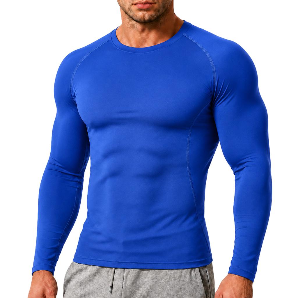 Men's Compression Long Sleeve Shirt for Training, Running and Workout - Wicking, Quick Dry, High Stretch Athletic Top