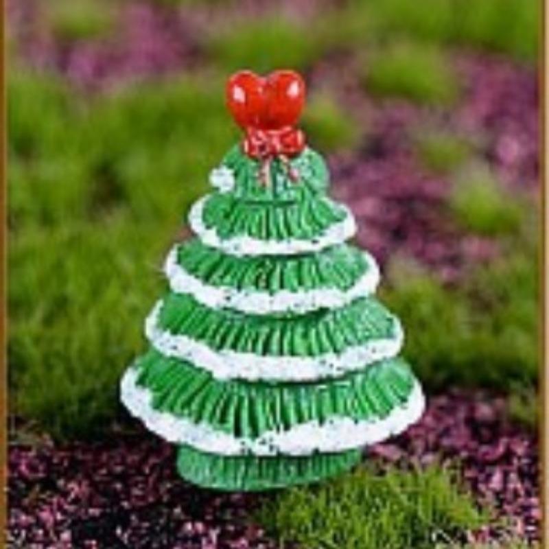 Christmas Micro-landscape Accessories Christmas Tree Ornaments of Various Sizes Resin Handicraftsand Cute Home Decorations