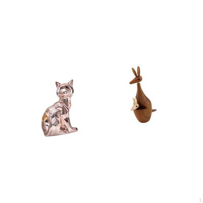 Cat Sculpture Decorative Figurine for Fireplace And Bedroom Bookshelf Art Craft Ornament Party Favor