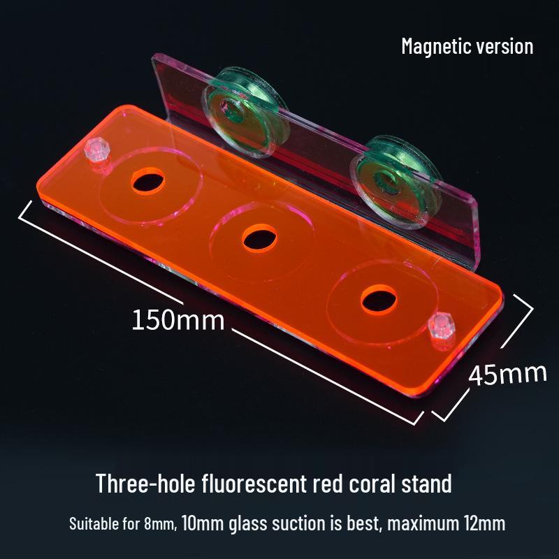 Fluorescent Acrylic Coral Propagation Base with Suction Cups for SPS and Soft Corals.