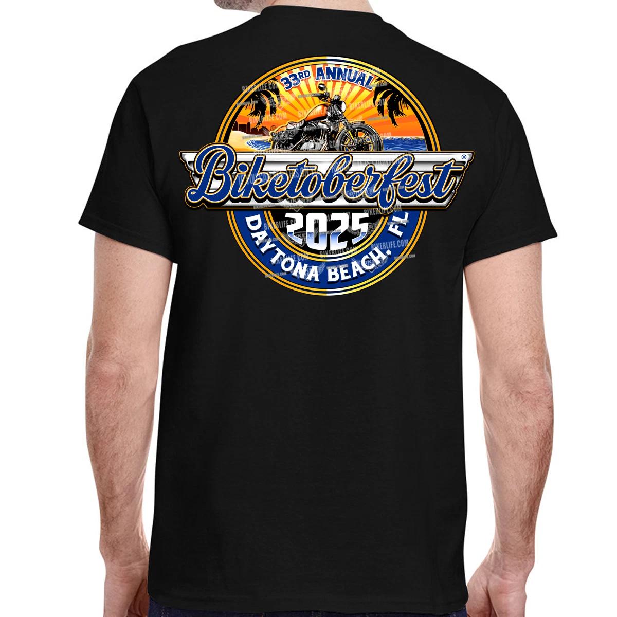 2025 Biketoberfest Daytona Beach Retro Label M