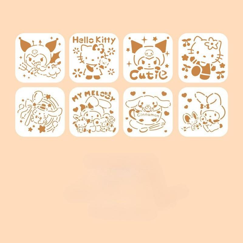4/6pcs/set Floral Butterfly Stencil Templates for Scrapbook Wall Small Creative Design DIY Decor Stencils for Painting and Decor