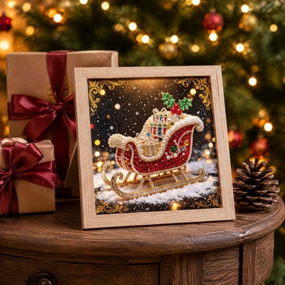 Delicate DIY Pearl Painting Kit 2D Flat Christmas Ornament  Porch Decoration