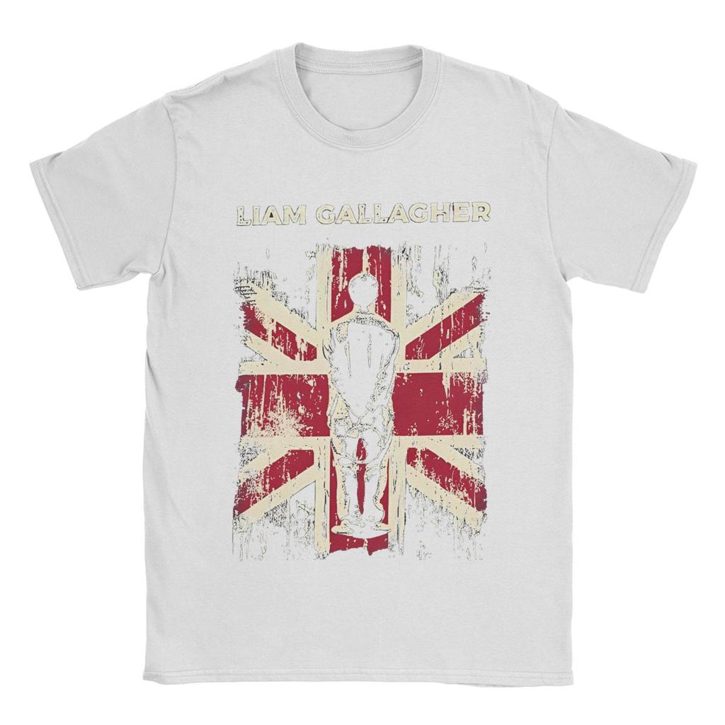 Men Women's Vintage Liam Gallagher Band Singer Graphic Printed Tee Shirt Apparel Vintage Cotton T Shirts Tee Clothing Summer