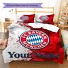 Biancheria da letto personalizzata FC Bayern Monaco, Set piumone Copripiumone Federa Regalo di Compleanno per la Casa(1 * copripiumino + 2 * federa, senza nucleo) -HE61