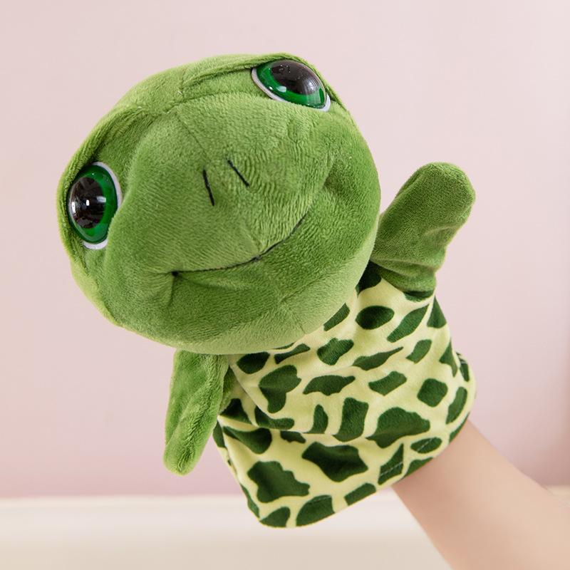 Hand Puppet Toy Animal Hand Soothing Doll Show Lion Can Open Mouth Animal Doll Kindergarten Lecture Props