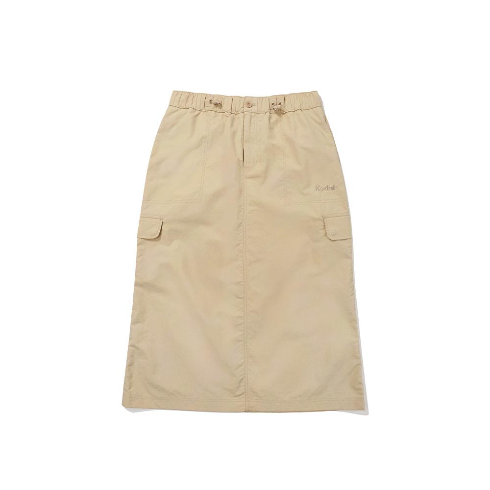 Kodak Monochrome Supplex Regular Fit Cargo Skirt Beige