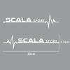 2pcs Car Body Window Vinyl Sticker Decor Accessories Auto Styling For Skoda Octavia Superb Scala Rapid Kamiq Fabia Kodiaq S VII kybf34