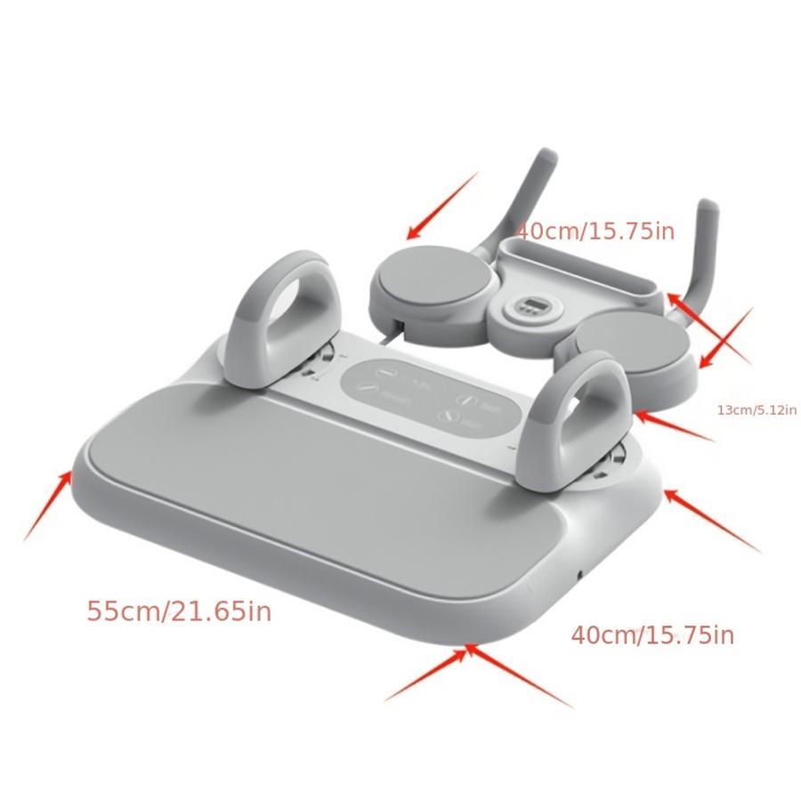 

1pc ABS 6-in-1 Multi-Purpose Pilates and Abdominal Training Board Set with Resistance Band, Ab Roller, Push-Up Board, Counter белый