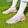 35-45 Shock-absorbing Non-slip Breathable High-top Spiked Football Shoes Sports Children's Shoes Adult Shoes
