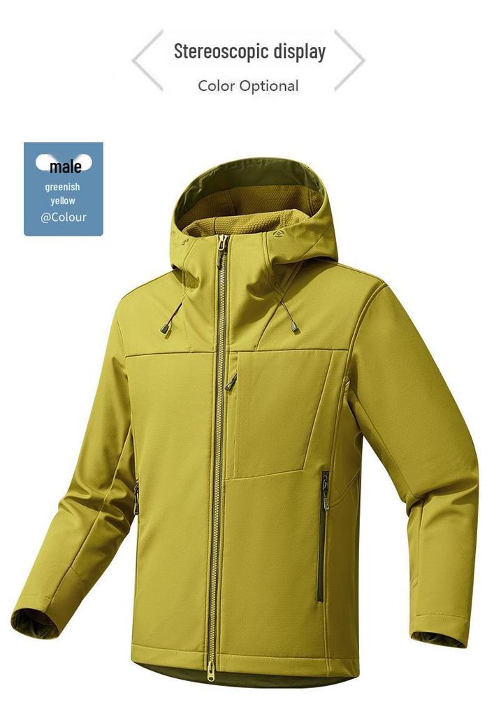 Unisex Soft Shell Windbreaker: Waterproof, Windproof Fleece Jacket for Autumn/Winter Mountaineering