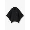 Voice Of Voices Wool Blend Poncho Half Coat 7156416001
