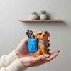 Waterproof Dog-Shaped Pencil Cup Resin Stationery Storage Box Makeup Brush Holder  Students