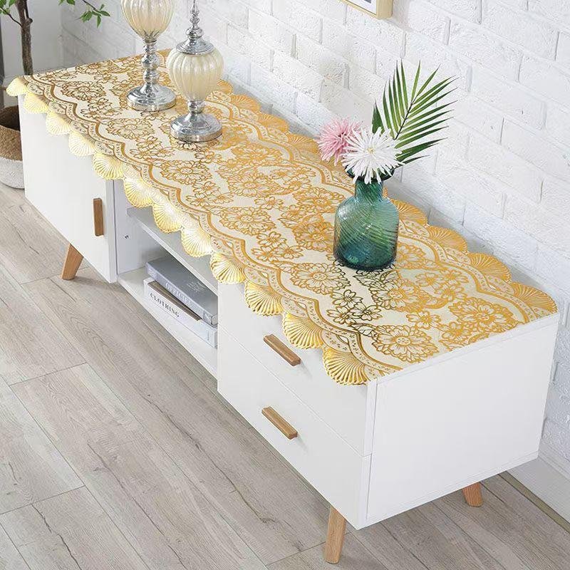 Pvc Tv Cabinet Tablecloth Rectangular Waterproof, Oil-Proof And Anti-Scalding Leave-In Bedside Table Shoe Cabinet Wine Cabinet Cover Cloth
