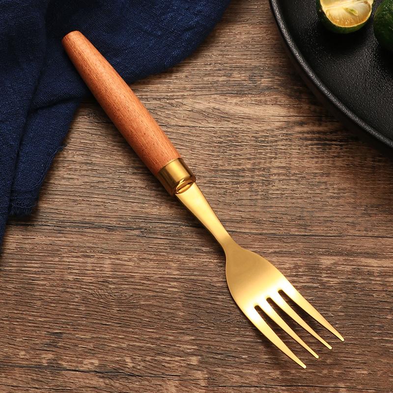 Jaswehome 1/4Pcs Western Cutlery Set Stainless Steel Dinnerware Knife Fork And Spoon Upscale Tableware Set