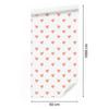 Hearts Wallpaper White, Coral and Peach 50x1000