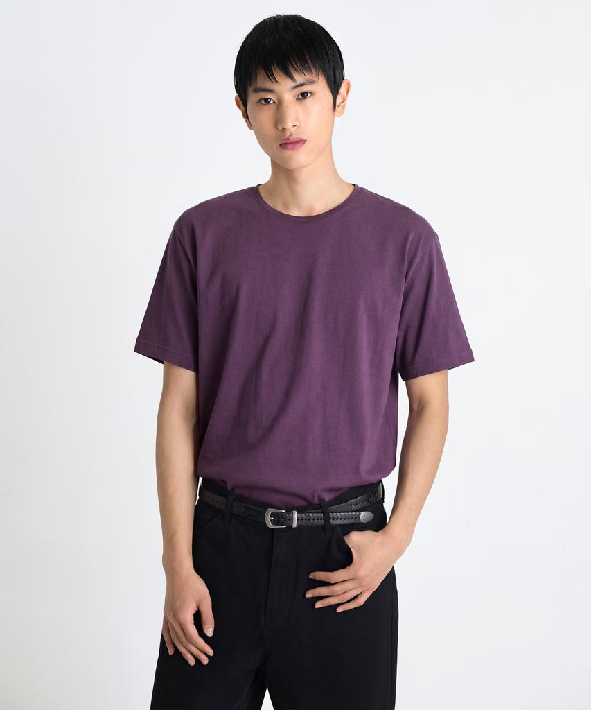LABELARCHIVE Ryo Washed T-Shirt Plum