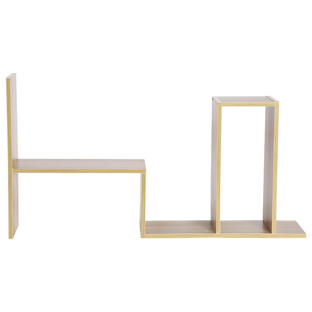 Table Desktop Storage Rack Display Shelf Counter Top Bookcase White
