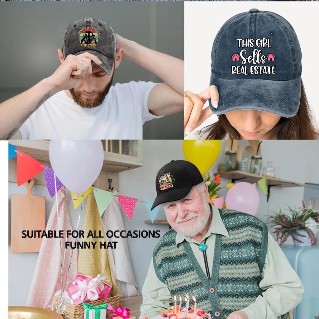 Вінтажна бейсболка 1944 року з оригінальних деталей, цікавого блакитного кольору, регульована кепка, подарунки на 80-річчя, на пенсію для чоловіків і жінок