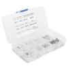 300pcs M2 Hex Screw and Nut Set Countersunk Head Socket Stainless Steel Assortment Kit