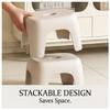 Sgabello Piccolo in Plastica Robusto Antiscivolo, Spesso Portante, Panchetta Bassa Portatile per Casa Bagno Soggiorno Uso Doccia Bambini